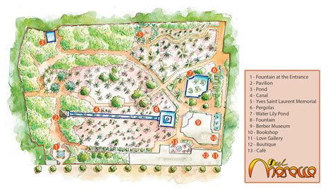 majorelle garden ysl|majorelle garden map.